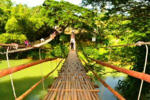 Hanging bridge at sevilla